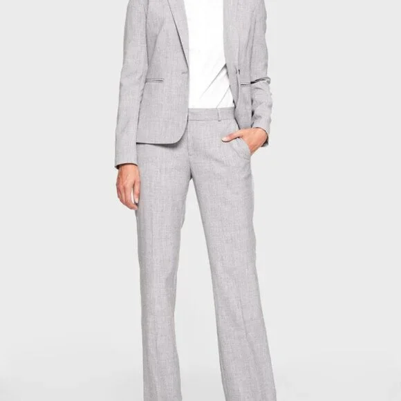 NWOT BANANA REPUBLIC FACTORY petite grey ryan pants (0P) - Picture 1 of 6